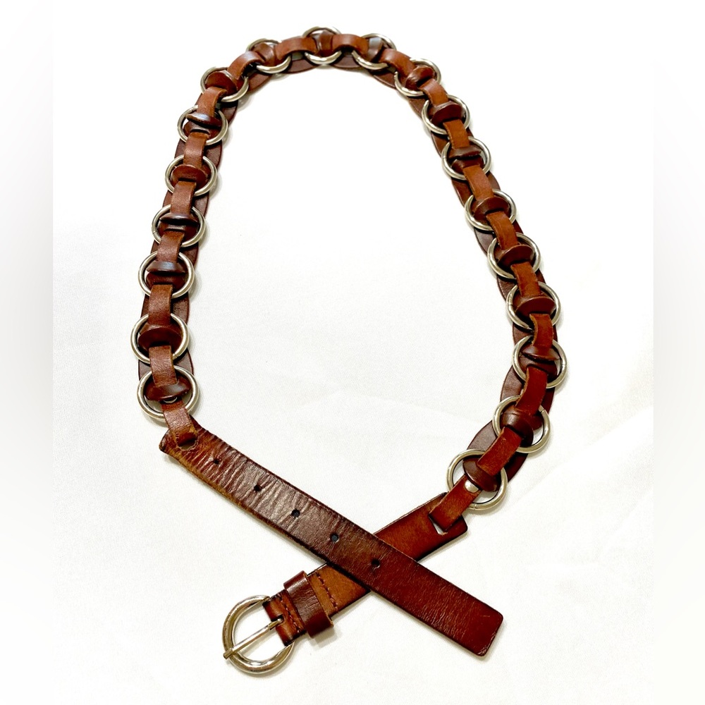 Genuine Leather Balinelt Brown M